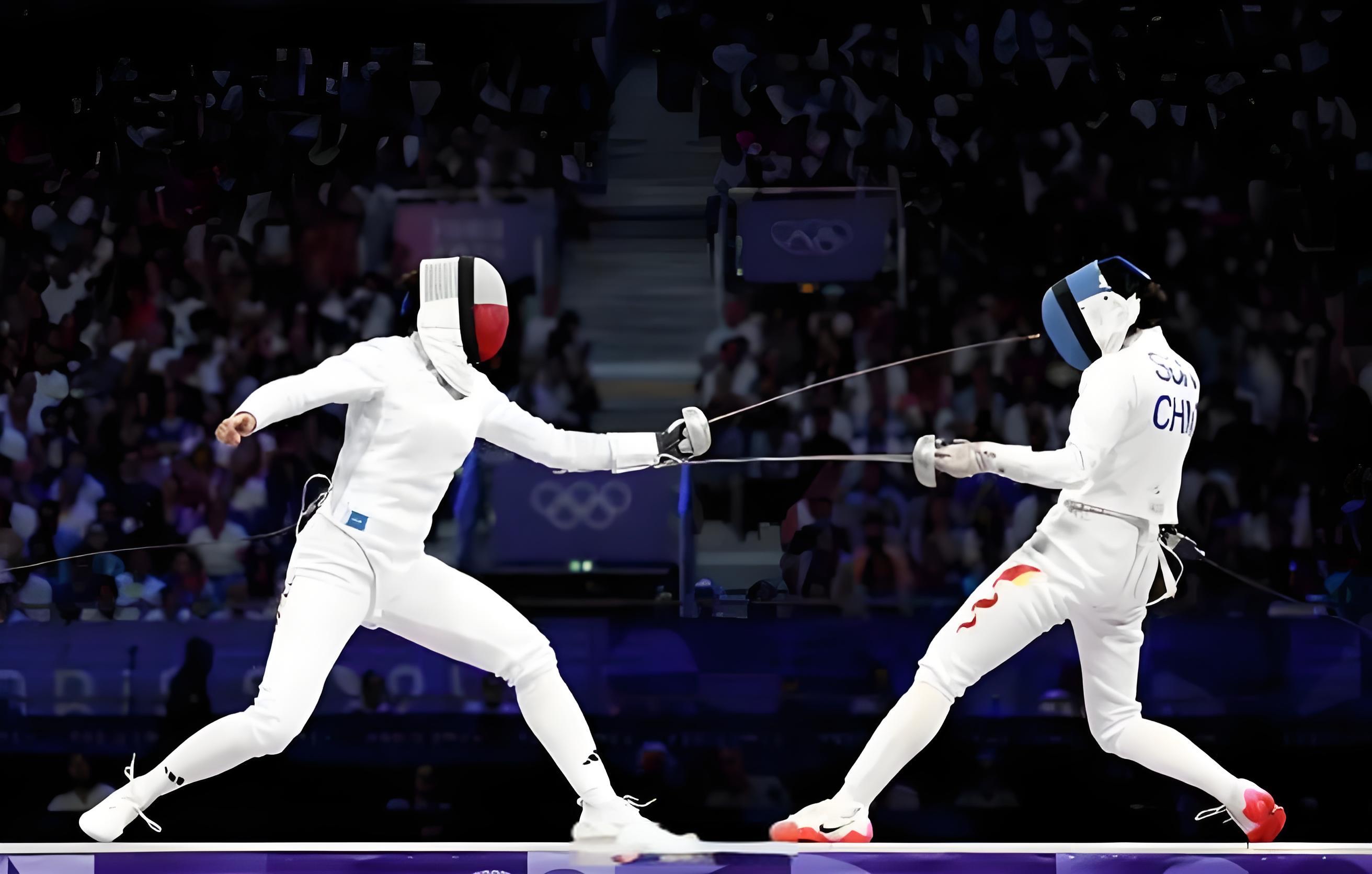 瑞士击剑选手精湛技艺夺金，实力惊人